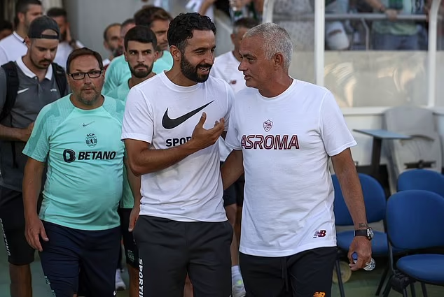 Ruben Amorim With Mourinho Moris Ruben Amorim