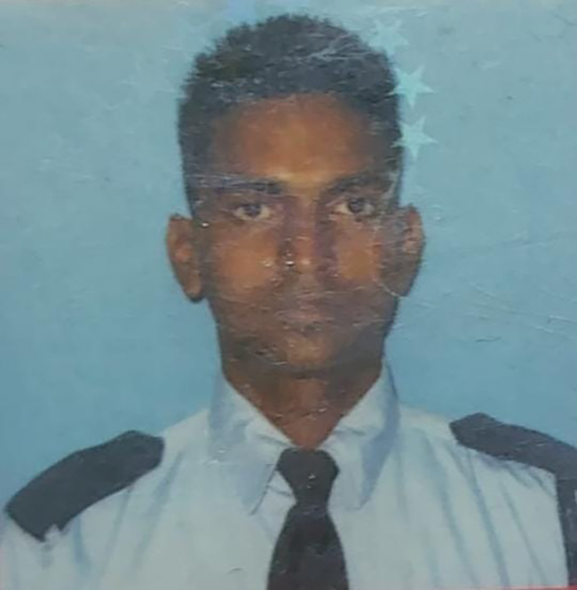 image Moris Police Officer Abhising Santock in his uniform